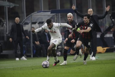 Emerson Royal of Tottenham Hotspur during the Uefa Champions League, football game between Ac Milan and Tottenham Hotspur on 14 February 2023 at San Siro Stadium, Milan, Italy. Photo Ndrerim Kaceli - Credit: Nderim Kaceli/LiveMedi