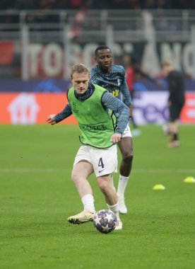 Oliver Skipp of Tottenham Hotspur during the Uefa Champions League, football game between Ac Milan and Tottenham Hotspur on 14 February 2023 at San Siro Stadium, Milan, Italy. Photo Ndrerim Kaceli - Credit: Nderim Kaceli/LiveMedi