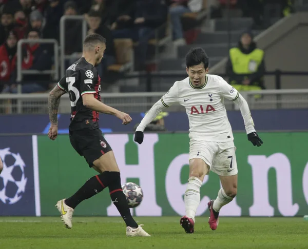 Heung-min Son of Tottenham Hotspur during the Uefa Champions League, football game between Ac Milan and Tottenham Hotspur on 14 February 2023 at San Siro Stadium, Milan, Italy. Photo Ndrerim Kaceli - Credit: Nderim Kaceli/LiveMedi