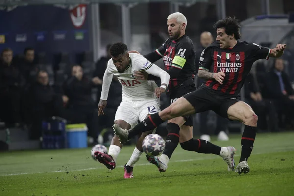 Emerson Royal of Tottenham Hotspur during the Uefa Champions League, football game between Ac Milan and Tottenham Hotspur on 14 February 2023 at San Siro Stadium, Milan, Italy. Photo Ndrerim Kaceli - Credit: Nderim Kaceli/LiveMedi