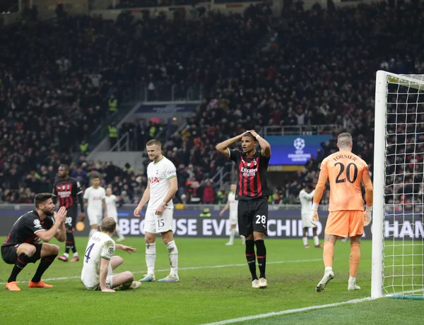 Malick Thiaw of AC Milan during the Uefa Champions League, football game between Ac Milan and Tottenham Hotspur on 14 February 2023 at San Siro Stadium, Milan, Italy. Photo Ndrerim Kaceli - Credit: Nderim Kaceli/LiveMedi