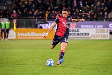 Cagliari Calcio takımından Gabriele Zappa İtalya 'nın Cagliari şehrindeki Unipol Domus' ta oynanan Cagliari Calcio-Genoa CFC maçı sırasında, 01 Mart 2023 - Fotoğraf: Luigi Can