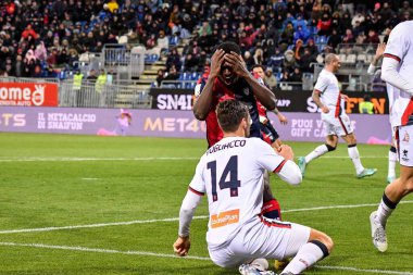 İtalya Serisi B maçında Cagliari Calcio 'dan Zito Andre Sebastiao Luvumbo, Cagliari, İtalya' daki Unipol Domus 'ta Cagliari Calcio' ya karşı Cagliari Calcio maçında, 21 Mart 2023 - Fotoğraf: Luigi Can