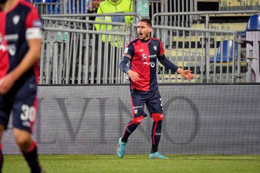 Cagliari Calcio takımından Paulo Azzi İtalya 'nın başkenti Cagliari' deki Unipol Domus 'ta oynanan Cagliari Calcio vs Genoa CFC maçında, 01 Mart 2023 - Fotoğraf: Luigi Can