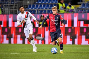 Cagliari Calcio takımından Christos Kourfalidis İtalya 'nın başkenti Cagliari' de oynanan Cagliari Calcio-Genoa CFC maçı sırasında 01 Mart 2023 - Fotoğraf: Luigi Can