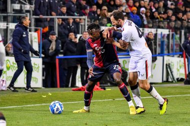 Cagliari Calcio takımından Gabriele Zappa İtalya 'nın Cagliari şehrindeki Unipol Domus' ta oynanan Cagliari Calcio-Genoa CFC maçı sırasında, 01 Mart 2023 - Fotoğraf: Luigi Can
