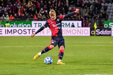 Cagliari Calcio takımından Christos Kourfalidis İtalya 'nın başkenti Cagliari' de oynanan Cagliari Calcio-Genoa CFC maçı sırasında 01 Mart 2023 - Fotoğraf: Luigi Can