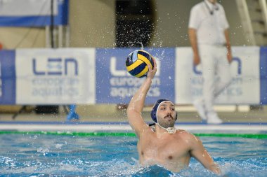 Giacomo Lanzoni (Rari Nantes Savona) LEN Euro Kupası su topu maçında yarı finaller - Pallanuoto Trieste-BPER Savona maçı Trieste, İtalya 'da Bruno Bianchi yüzme havuzunda, 01 Mart 2023 - Fotoğraf: Marco Todar