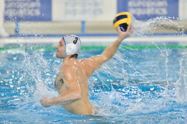 Ray Petronio (Pallanuoto Trieste) LEN Euro Kupası su topu maçı yarı finalleri sırasında - Pallanuoto Trieste, Trieste 'deki Bruno Bianchi yüzme havuzunda BPER Savona' ya karşı - Fotoğraf: Marco Todar