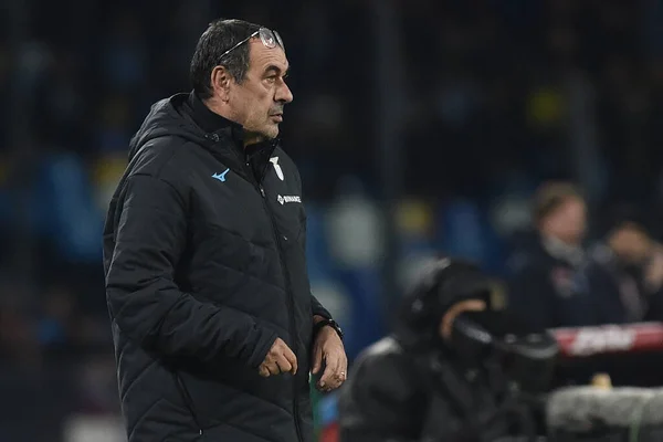Maurizio Sarri Coach Lazio Serie Match Ssc Napoli Lazio Diego — Φωτογραφία Αρχείου