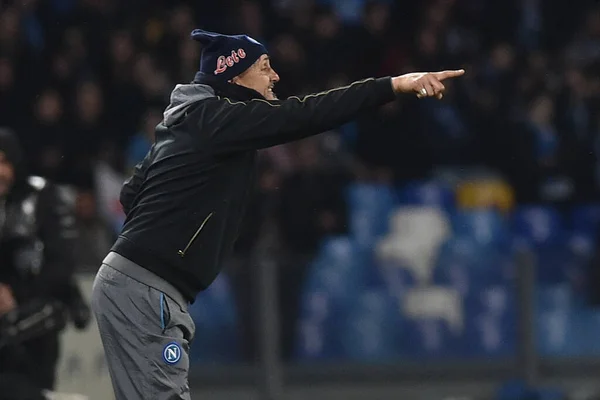 Luciano Spalletti Trener Ssc Napoli Gestykuluje Serie Mecz Między Ssc — Zdjęcie stockowe
