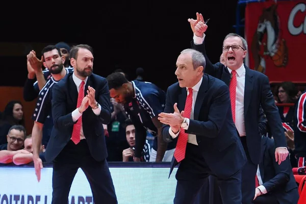 Ettore Messina Huvudtränare Ea7 Emporio Armani Olimpia Milano Basket Euroleague — Stockfoto