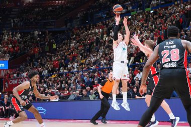 Billy Baron (EA7 Emporio Armani Olimpia Milano) Basketbol Euroleague Şampiyonası 'nda EA7 Emporio ArmaniMilano ile Olympiacos arasında Milano Assago Forumu' nda, 3 Mart 2023 - Fotoğraf: Savino Paolell