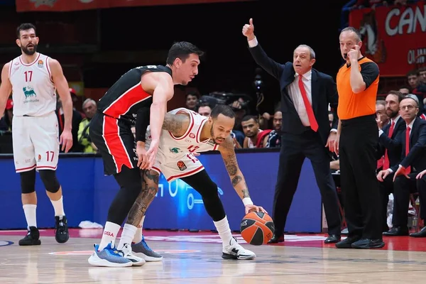 Shabazz Napier Ea7 Emporio Armani Olimpia Milano Basketball Euroleague Şampiyonası — Stok fotoğraf