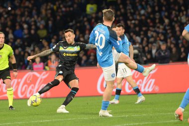 SS Lazio 'dan Matias Vecino, Diego Armando Maradona Stadyumu' nda SSC Napoli ile SS Lazio arasında oynanan Serie A maçında 0-1 'lik skorla gol attı.