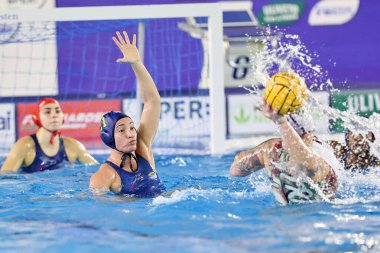 Roberta Bianconi (Rapallo Pallanuoto) İtalyan Kadınlar Coppa Italia sutopu çeyrek final maçında - Pallanuoto Trieste ile Rapallo Pallanuoto Polo Acquatico Frecciarossa, İtalya, 03 Mart 2023 - Fotoğraf: Luigi Marian