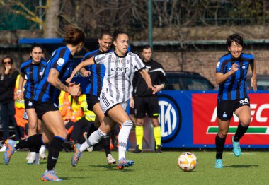 Juventus Julia Grosso İtalya 'nın Coppa Italia Women maçında yarı final - Sesto San Giovanni' deki Ernesto Breda Stadyumu 'nda Inter Internazionale ve Juventus FC - Fotoğraf: Nicolas Morassutt