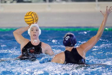 Chiara Ranalli (SIS Roma) İtalyan Kadınlar Coppa Italya sutopu maçında yarı final - SIS Romanları, Roma 'daki Polo Acquatico Frecciarossa' da Ekipe Orizzonte 'ye karşı - Fotoğraf: Luigi Marian