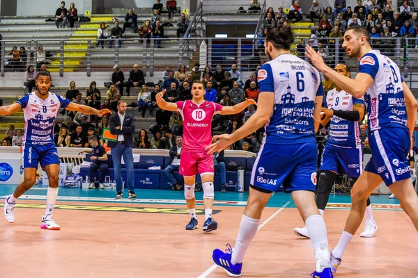 Exultation Gas Sales Bluenergy Piacenza Volleyboll Italienska Serie Men Superleague — Stockfoto