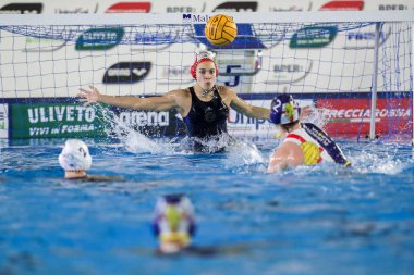 İtalyan Kadınlar Coppa Italia su topu finalinde Aurora Condorelli (Ekipe Orizzonte) - Ekipe Orizzonte Plebiscito Padova 'ya karşı Polo Acquatico Frecciarossa, İtalya, 05 Mart 2023 - Fotoğraf: Luigi Marian