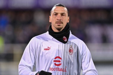 Zlatan Ibrahimovic (AC Milan) İtalyan futbolu Serie A karşılaşmasında ACF Fiorentina ile AC Milan arasında Floransa, İtalya 'daki Artemio Franchi Stadyumu' nda oynanan karşılaşma, Mart 04, 2023 - Fotoğraf: Lisa Guglielm