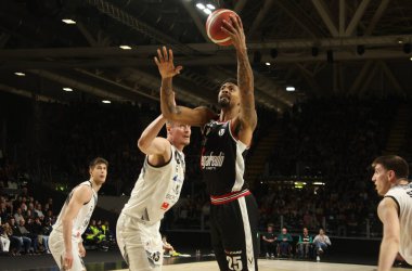 Jordan Mickey (Segafredo Virtus Bologna) LBA İtalya basketbol şampiyonası maçında Segafredo Virtus Bologna - Bertram Yachts Derthona Tortona - Bologna, İtalya, 05 Mart 2023 Segafredo Arena - Fotoğraf: Michele Nucci - Fotoğraf: Michele Nuc