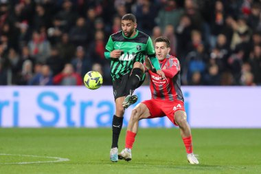 6 Mart 2023 'te İtalya' nın Reggio Emilia kentinde Mapei Stadyumu-Citta del Tricolore 'da ABD' li Sassuolo Calcio ile ABD Cremonese arasında oynanan Serie A maçı sırasında ABD 'li Sassuolo Calcio Defrel eylemde. - Fotoğraf: Luca Amedeo Bizzarri / LiveMedi