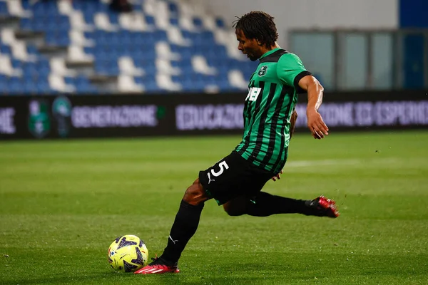 Armand Lauriente Sassuolo Zdobywa Gola Podczas Włoskiej Piłki Nożnej Serie Obrazek Stockowy