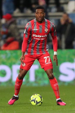 ABD Cremonese takımından David Okereke, 6 Mart 2023 'te İtalya' nın Reggio Emilia kentinde Mapei Stadyumu-Citta del Tricolore 'da ABD' li Sassuolo Calcio ve ABD Cremonese arasında oynanan maçta görev aldı. - Fotoğraf: Luca Amedeo Bizzarri / LiveMedi