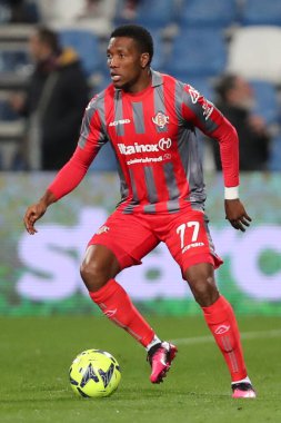 ABD Cremonese takımından David Okereke, 6 Mart 2023 'te İtalya' nın Reggio Emilia kentinde Mapei Stadyumu-Citta del Tricolore 'da ABD' li Sassuolo Calcio ve ABD Cremonese arasında oynanan maçta görev aldı. - Fotoğraf: Luca Amedeo Bizzarri / LiveMedi