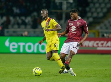 Torino FC 'den Stephane Singo İtalya Serie A, Torino Fc ve Bologna Fc arasındaki futbol maçı sırasında, 06 Mart 2023 tarihinde İtalya' nın Torin kentinde bulunan Olimpico Grande Torino Stadyumu 'nda oynandı. Fotoğraf: Ndrerim Kaceli - Fotoğraf: Nderim Kaceli / LiveMedi