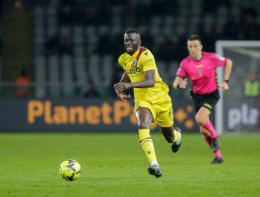 İtalya Serisi A 'da Bologna Fc' den Musa Barrow, Torino Fc ile Bologna Fc arasında oynanan futbol maçı sırasında, 06 Mart 2023 'te İtalya' nın Torin kentindeki Olimpico Grande Torino Stadyumu 'nda oynandı. Fotoğraf: Ndrerim Kaceli - Fotoğraf: Nderim Kaceli / LiveMedi