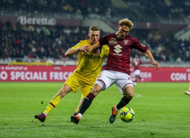 Torino FC takımından Mergim Vojvoda İtalya Serie A, Torino Fc ve Bologna Fc arasındaki futbol maçı, 06 Mart 2023 tarihinde İtalya 'nın Torin kentinde bulunan Olimpico Grande Torino Stadyumu' nda oynandı. Fotoğraf: Ndrerim Kaceli - Fotoğraf: Nderim Kaceli / LiveMedi
