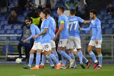 S.S. LAZIO 'dan Pedro, 7 Mart 2023' te Roma 'daki Stadio Olimpico' da S.S. Lazio ve AZ Alkmaar arasında oynanan UEFA Avrupa Konferans Ligi 'nin 16. - Fotoğraf: Domenico Cippitelli / LiveMed