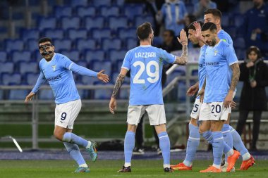 S.S. LAZIO 'dan Pedro, 7 Mart 2023' te Roma 'daki Stadio Olimpico' da S.S. Lazio ve AZ Alkmaar arasında oynanan UEFA Avrupa Konferans Ligi 'nin 16. - Fotoğraf: Domenico Cippitelli / LiveMed
