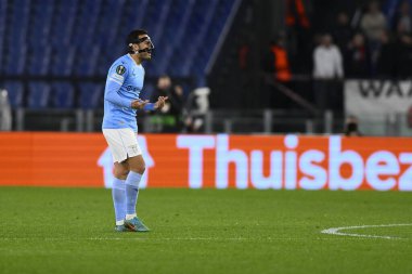 S.S. LAZIO 'dan Pedro, 7 Mart 2023' te Roma 'daki Stadio Olimpico' da S.S. Lazio ve AZ Alkmaar arasında oynanan UEFA Avrupa Konferans Ligi 'nin 16. - Fotoğraf: Domenico Cippitelli / LiveMed