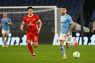 Mattia Zaccagni (SS Lazio) UEFA Konferans Ligi 2022 / 2023 futbol karşılaşması sırasında SS Lazio ve AZ Alkmaar arasında 06 Mart 2023 'te Roma' daki Olimpiyat Stadyumu 'nda oynanmıştır. - Fotoğraf: Fabrizio Corradetti / LiveMedi