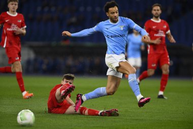 S.S. LAZIO takımından Felipe Anderson, 7 Mart 2023 'te Roma' daki Stadio Olimpico 'da S.S. Lazio ve AZ Alkmaar arasında oynanan UEFA Avrupa Konferans Ligi' nin 16. - Fotoğraf: Domenico Cippitelli / LiveMedi