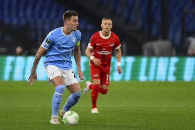 S.S. LAZIO 'dan Sergej Milinkoviç-Saviç, 7 Mart 2023' te Roma 'daki Stadio Olimpico' da S.S. Lazio ve AZ Alkmaar arasındaki UEFA Avrupa Konferans Ligi 'nin 16. - Fotoğraf: Domenico Cippitelli / LiveMedi