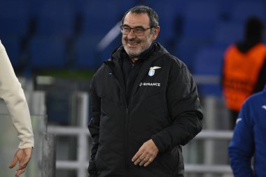 S.S. LAZIO 'dan Maurizio Sarri, 7 Mart 2023' te Roma 'daki Stadio Olimpico' da S.S. Lazio ve AZ Alkmaar arasında oynanan UEFA Avrupa Konferans Ligi 'nin 16. - Fotoğraf: Domenico Cippitelli / LiveMedi