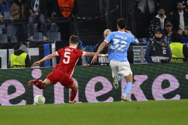 AZ Alkmaar takımından Milos Kerkez, 7 Mart 2023 'te Roma' daki Stadio Olimpico 'da S.S. Lazio ve AZ Alkmaar arasında oynanan UEFA Avrupa Konferans Ligi' nin 16. - Fotoğraf: Domenico Cippitelli