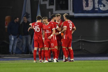 AZ Alkmaar takımından Milos Kerkez, 7 Mart 2023 'te Roma' daki Stadio Olimpico 'da S.S. Lazio ve AZ Alkmaar arasında oynanan UEFA Avrupa Konferans Ligi' nin 16. - Fotoğraf: Domenico Cippitelli