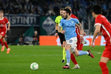 Luis Alberto (SS Lazio), SS Lazio ile AZ Alkmaar arasında oynanan 2022 / 2023 UEFA Konferans Ligi futbol karşılaşması sırasında, 06 Mart 2023 tarihinde Roma 'daki Olimpiyat Stadyumu' nda oynanmıştır. - Fotoğraf: Fabrizio Corradetti / LiveMedi