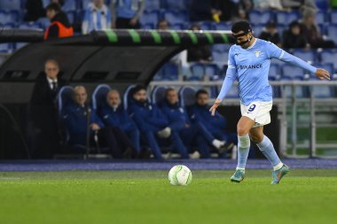 S.S. LAZIO 'dan Pedro, 7 Mart 2023' te Roma 'daki Stadio Olimpico' da S.S. Lazio ve AZ Alkmaar arasında oynanan UEFA Avrupa Konferans Ligi 'nin 16. - Fotoğraf: Domenico Cippitelli / LiveMedi