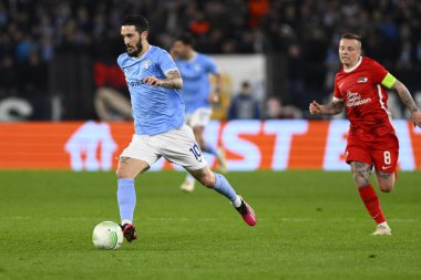 S.S. LAZIO 'dan Luis Alberto, 7 Mart 2023' te Roma 'daki Stadio Olimpico' da S.S. Lazio ve AZ Alkmaar arasında oynanan UEFA Avrupa Konferans Ligi 'nin 16. - Fotoğraf: Domenico Cippitelli / LiveMedi