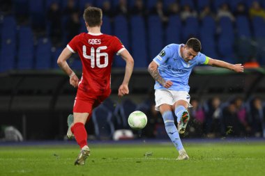 S.S. LAZIO 'dan Sergej Milinkoviç-Saviç, 7 Mart 2023' te Roma 'daki Stadio Olimpico' da S.S. Lazio ve AZ Alkmaar arasındaki UEFA Avrupa Konferans Ligi 'nin 16. - Fotoğraf: Domenico Cippitelli / LiveMedi