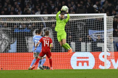 S.S. LAZIO 'dan Luis Maximiano, 7 Mart 2023' te Roma 'daki Stadio Olimpico' da S.S. Lazio ve AZ Alkmaar arasında oynanan UEFA Avrupa Konferans Ligi 'nin 16. - Fotoğraf: Domenico Cippitelli / LiveMedi