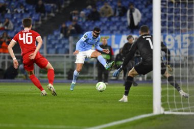 S.S. LAZIO 'dan Pedro, 7 Mart 2023' te Roma 'daki Stadio Olimpico' da S.S. Lazio ve AZ Alkmaar arasında oynanan UEFA Avrupa Konferans Ligi 'nin 16. - Fotoğraf: Domenico Cippitelli / LiveMedi
