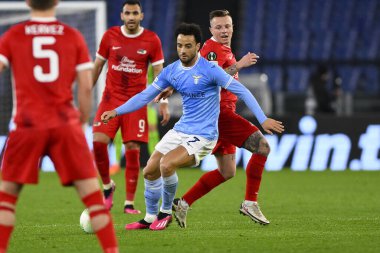 S.S. LAZIO takımından Felipe Anderson, 7 Mart 2023 'te Roma' daki Stadio Olimpico 'da S.S. Lazio ve AZ Alkmaar arasında oynanan UEFA Avrupa Konferans Ligi' nin 16. - Fotoğraf: Domenico Cippitelli / LiveMedi