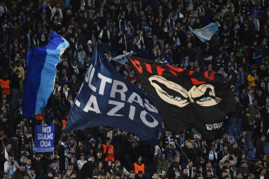 S.S. Lazio Destekçileri, 7 Mart 2023 'te Roma' daki Stadio Olimpico 'da S.S. Lazio ve AZ Alkmaar arasında oynanan UEFA Avrupa Konferans Ligi' nin 16. - Fotoğraf: Domenico Cippitelli / LiveMedi